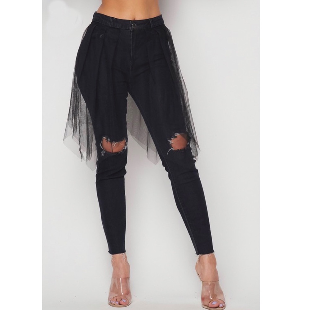 Jean with Mesh